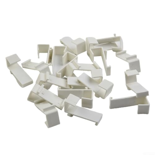 Klemmträger für Rollos 220x Flügeltür Montage ohne Bohren, 17mm Halterungsset (20 Stück) von BildeeMait