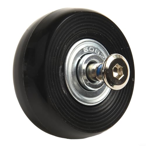 Koffer-Gepäck-Räder, Gepäck-Ersatzräder, 2 Stück mit Schrauben, glattes Gummi-Metall-Spinner-Reparatur-Set für Koffer 40–64 mm, Reisezubehör (B) von BildeeMait