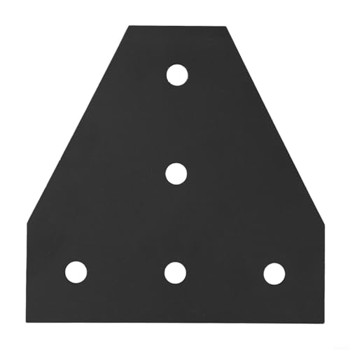 Mehrzweck-5-Loch-Verbindungsplatte für Aluminiumprofile, zuverlässige Eckwinkelverbindungslösung (4040 Schwarz) von BildeeMait
