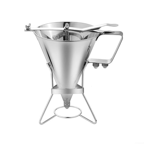 Pfannkuchenherstellung leicht gemacht 1800 ml Edelstahl Teigspender mit präziser Durchflusskontrolle Pfannkuchenherstellung leicht gemacht 1800 ml Edelstahl Teigspender mit präziser Durchflusskontrolle von BildeeMait