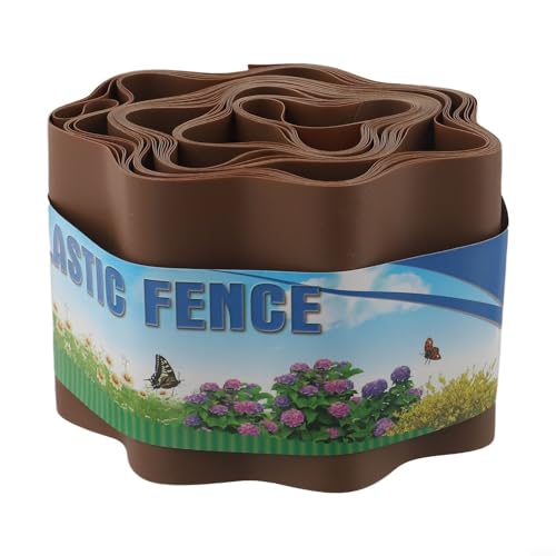 Rasenkantenzaun für Wegtrennung, flexible Kunststoff-Rasenkante, um den Rasen sauber zu halten und das Eindringen von Gras in Gartenbeete zu verhindern (10 x 9 m) von BildeeMait