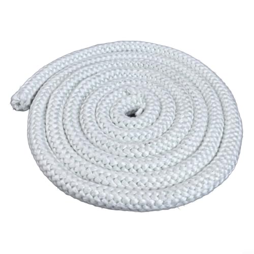 Runde Ofentürdichtung aus Fiberglas mit für Ofen- und Kaminabdichtung, kompatibel mit Holzöfen, Pelletöfen, Kesseln und Industrieöfen (2,5 m x 16 mm) von BildeeMait