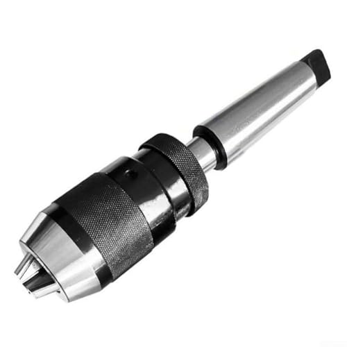 Selbstspannendes Kegelbohrfutter MT2 R8 B10 B12 B16 B18 B22 für CNC-Drehmaschine und Bohrmaschine, einfache Installation ohne Schlüssel oder Werkzeug (1-13 mm B16 MT2-Stange) von BildeeMait