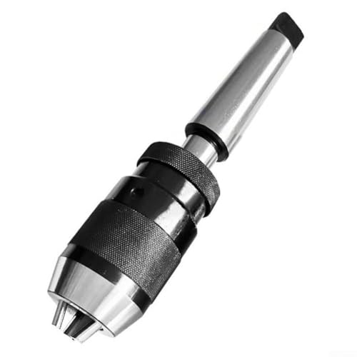 Selbstspannendes Kegelbohrfutter MT2 R8 B10 B12 B16 B18 B22 für CNC-Drehmaschine und Bohrmaschine, einfache Installation ohne Schlüssel oder Werkzeug (1-16 mm B18 MT2-Stange) von BildeeMait