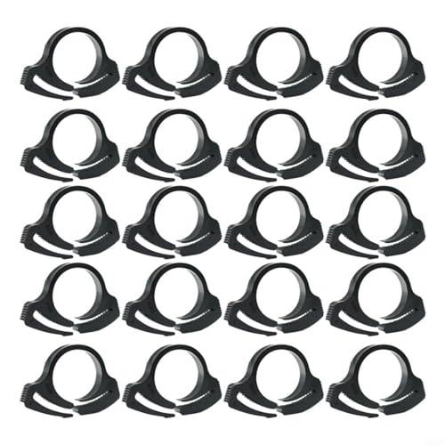 Set mit 20 Ratschenklemmen Nylon Snap Fit Kunststoffclips für zuverlässige Bewässerungsschlauch- und Rohrverbindungen (φ16mm) von BildeeMait