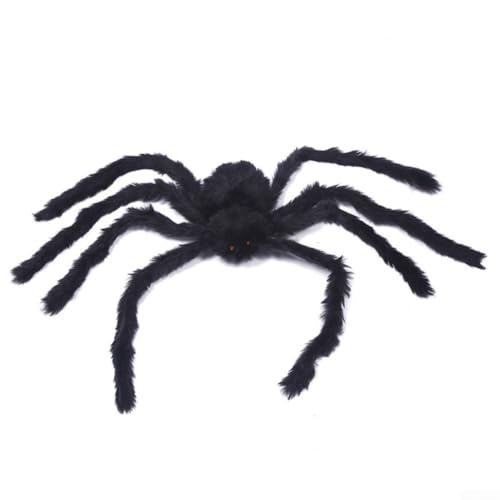 Übergroßes Spinnennetz, Halloween-Dekorationen für Hof, Garten, Zuhause, Spukhaus, Requisiten, dehnbares Spinnennetz, Partyzubehör, Innen- und Außenbereich (Spider-S) von BildeeMait