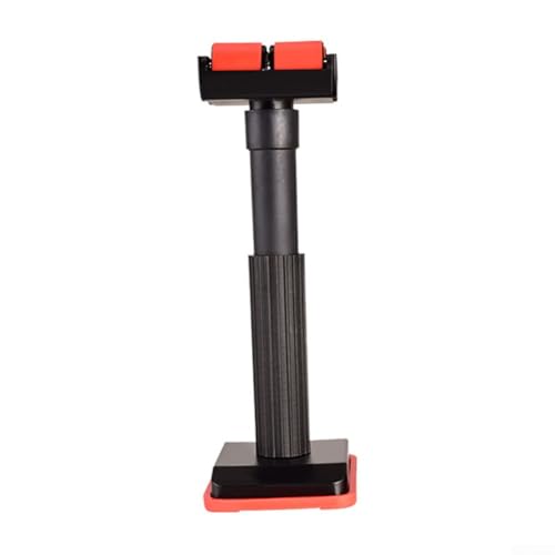 Verstellbare Teleskop-Stützstange mit Rollen für Badezimmer Küchenschrank Installationsstütze Artefakt Nylonmaterial Tragfähigkeit 100kg Höhenverstellbar 19-46cm Stabile Ausführung von BildeeMait