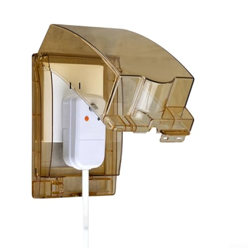 Zuverlässige wetterfeste Abdeckungen für 86 Steckdosen, perfekt passend für Standard für Außensteckdosen (Gold) von BildeeMait