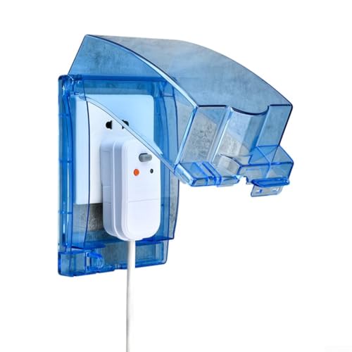 Zuverlässige wetterfeste Abdeckungen für 86 Steckdosen, perfekt passend für Standard für Außensteckdosen (blau) von BildeeMait