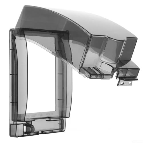 Zuverlässige wetterfeste Abdeckungen für 86 Steckdosen, perfekt passend für Standard für Außensteckdosen (schwarz) von BildeeMait