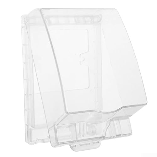 Zuverlässige wetterfeste Abdeckungen für 86 Steckdosen, perfekt passend für Standard für Außensteckdosen (transparent) von BildeeMait