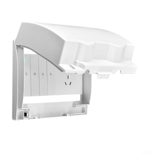 Zuverlässige wetterfeste Abdeckungen für 86 Steckdosen, perfekt passend für Standard für Außensteckdosen (weiß) von BildeeMait