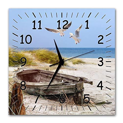 Bilder-Manufaktur BM Funk Quarz Quarzwanduhr Wanduhr Funkwanduhr Funkwanduhren Funkuhr Funkuhren kein Ticken lautlos geräuschlos leise ohne Tickgeräusche groß XXL MF16-9498-funk von Bilder-Manufaktur