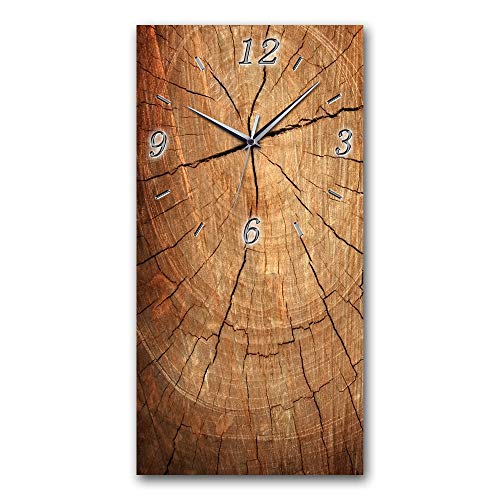 BM Funk Quarz Wanduhr Funkwanduhr Funkwanduhren Funkuhr Funkuhren kein Ticken lautlos geräuschlos leise modern ohne Tickgeräusche groÃŸ XXL Wohnzimmer Küche Digital Art Abstrakt 9073-1 UHK von Bilder-Manufaktur