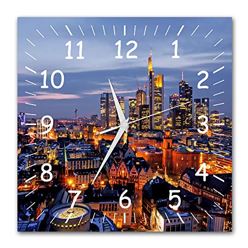 BM Funk Quarz Wanduhr Funkwanduhr Funkwanduhren Funkuhr Funkuhren kein Ticken lautlos geräuschlos leise modern ohne Tickgeräusche groß XXL Wohnzimmer Küche Skyline Frankfurt 9502-1a WZ BM Funk Quarz Wanduhr Funkwanduhr Funkwanduhren Funkuhr Funkuhren kein Ticken lautlos geräuschlos leise modern ohne Tickgeräusche groß XXL Wohnzimmer Küche Skyline Frankfurt 9502-1a WZ von Bilder-Manufaktur