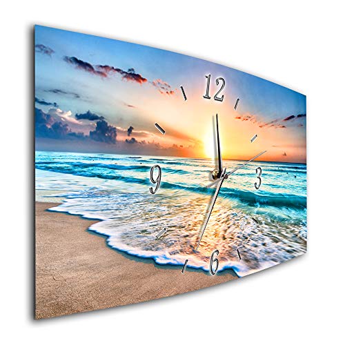 BM Funk Quarz Wanduhr Funkwanduhr Funkwanduhren Funkuhr Funkuhren kein Ticken lautlos geräuschlos leise modern ohne Tickgeräusche groß XXL Wohnzimmer Küche Strand Meer Steeg Sonne 7733-1a BM Funk Quarz Wanduhr Funkwanduhr Funkwanduhren Funkuhr Funkuhren kein Ticken lautlos geräuschlos leise modern ohne Tickgeräusche groß XXL Wohnzimmer Küche Strand Meer Steeg Sonne 7733-1a von Bilder-Manufaktur