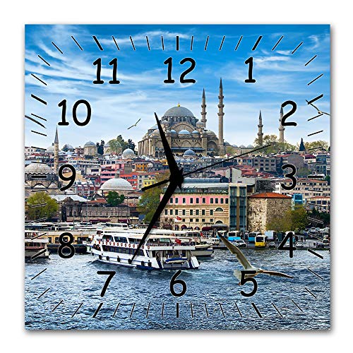 BM Funk Quarz Wanduhr Funkwanduhr Funkwanduhren Funkuhr Funkuhren kein Ticken lautlos geräuschlos leise modern ohne Tickgeräusche groß XXL Wohnzimmer Küche Türkei Istanbul 9328-1a SZ BM Funk Quarz Wanduhr Funkwanduhr Funkwanduhren Funkuhr Funkuhren kein Ticken lautlos geräuschlos leise modern ohne Tickgeräusche groß XXL Wohnzimmer Küche Türkei Istanbul 9328-1a SZ von Bilder-Manufaktur