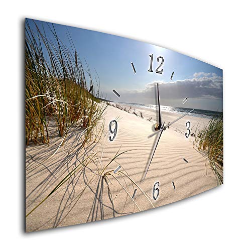 BM Funk Quarz Wanduhr Funkwanduhr Funkwanduhren Funkuhr Funkuhren kein Ticken lautlos geräuschlos leise modern ohne Tickgeräusche groß XXL Wohnzimmer Küche Digital Art Abstrakt 8157-1a von Bilder-Manufaktur