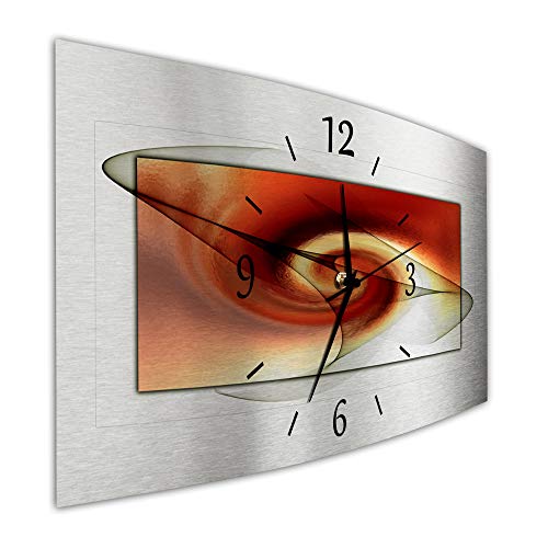 Bilder-Manufaktur BM Funk Quarz Quarzwanduhr Wanduhr Funkwanduhr Funkwanduhren Funkuhr Funkuhren kein Ticken lautlos geräuschlos leise ohne Tickgeräusche groß XXL MF1-9527-funk von Bilder-Manufaktur