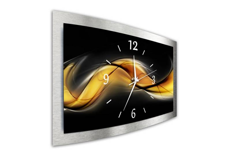 Bilder-Manufaktur Wanduhr BM-N-3D-10315-1 (BM, 3D Funkuhr oder Quarzuhr, kein Ticken, lautlos, geräuschlos, gross) von Bilder-Manufaktur