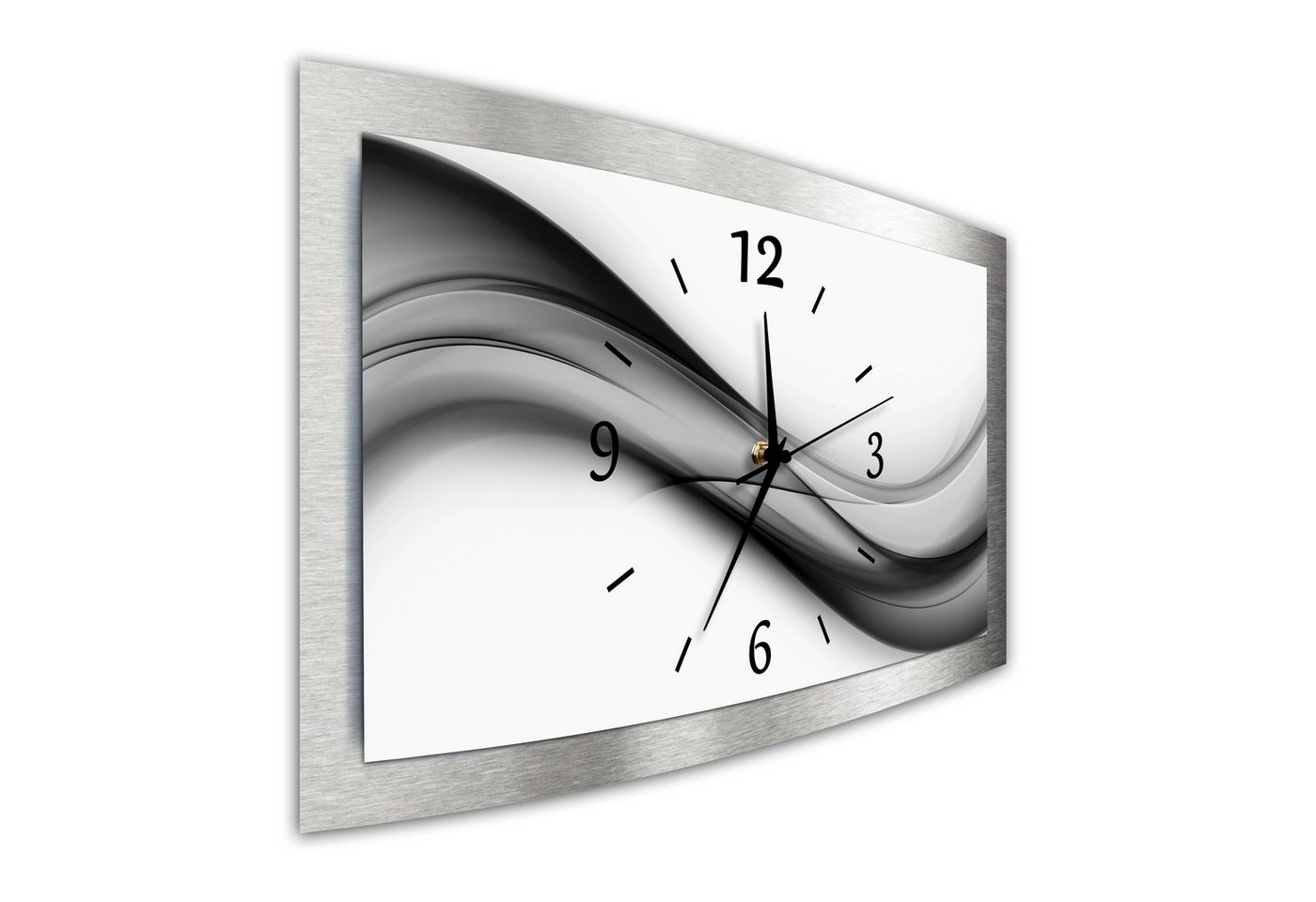 Bilder-Manufaktur Wanduhr BM-N-3D-10322-1 (BM, 3D Funkuhr oder Quarzuhr, kein Ticken, lautlos, geräuschlos, gross) von Bilder-Manufaktur