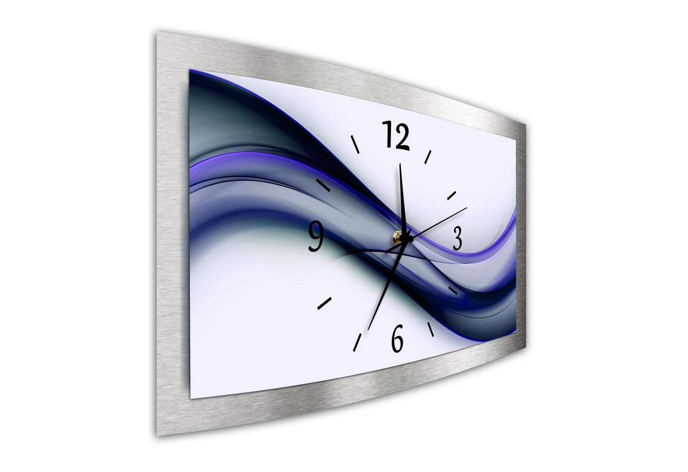 Bilder-Manufaktur Wanduhr BM-N-3D-10324-1 (BM, 3D Funkuhr oder Quarzuhr, kein Ticken, lautlos, geräuschlos, gross) von Bilder-Manufaktur