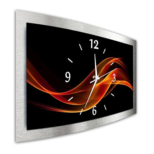 Bilder-Manufaktur bm 3D Funk Quarz Quarzwanduhr Wanduhr Funkwanduhr Funkwanduhren Funkuhr Funkuhren kein Ticken lautlos geräuschlos leise modern ohne Tickgeräusche Gross XXL MF3-3D-10346a-funk von Bilder-Manufaktur
