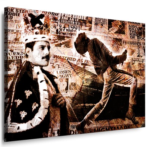 Freddie Mercury - Queen Kunstdruck NR:019877 k. Poster - Bild fertig auf Keilrahmen ! Pop Art Gemälde Kunstdrucke, Wandbilder, Bilder zur Dekoration - Deko. Musik Stars Kunstdrucke von Bilder & Kunstdrucke