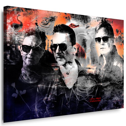 Kunstdruck"Depeche Mode" Leinwandbild fertig auf Keilrahmen/Leinwandbilder, Wandbilder, Poster, Pop Art Gemälde, Kunst - Deko Bilder von Bilder & Kunstdrucke