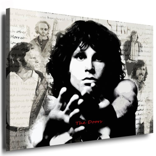 Kunstdruck the Doors - Jim Morrison Bild 100x70cm Leinwandbild fertig auf Keilrahmen/Leinwandbilder, Wandbilder, Poster, Pop Art Gemälde, Kunst - Deko Bilder von Bilder & Kunstdrucke