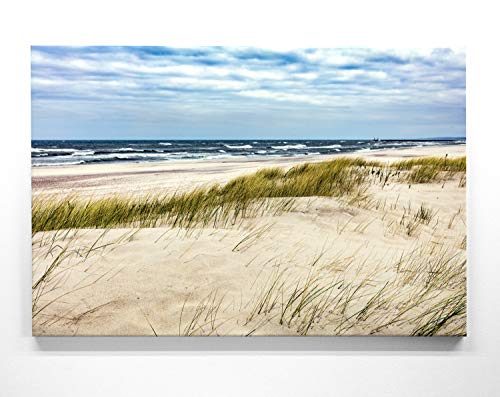 Atemberaubende Ostsee Leinwand-Bilder als XXL Wandbild 90cm x 60cm, Motiv Dünen, Strand und Wellen 2. Einzigartiges Panorama-Bild für Wohnzimmer, Schlafzimmer. aufgespannt auf 4cm Holz-Keilrahmen Atemberaubende Ostsee Leinwand-Bilder als XXL Wandbild 90cm x 60cm, Motiv Dünen, Strand und Wellen 2. Einzigartiges Panorama-Bild für Wohnzimmer, Schlafzimmer. aufgespannt auf 4cm Holz-Keilrahmen von BilderKing