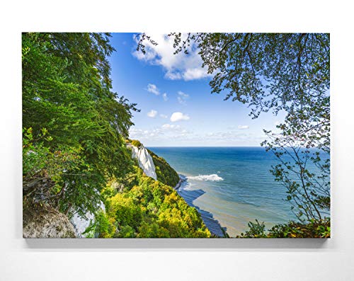 Atemberaubende Ostsee Leinwandbilder als XXL Wandbild 90cm x 60cm, Motiv Rügen, Steil-Küste, Kreidefelsen 2. Einzigartiges Panorama-Bild für Wohnzimmer, Schlafzimmer. aufgespannt auf 4cm Keilrahmen Atemberaubende Ostsee Leinwandbilder als XXL Wandbild 90cm x 60cm, Motiv Rügen, Steil-Küste, Kreidefelsen 2. Einzigartiges Panorama-Bild für Wohnzimmer, Schlafzimmer. aufgespannt auf 4cm Keilrahmen von BilderKing