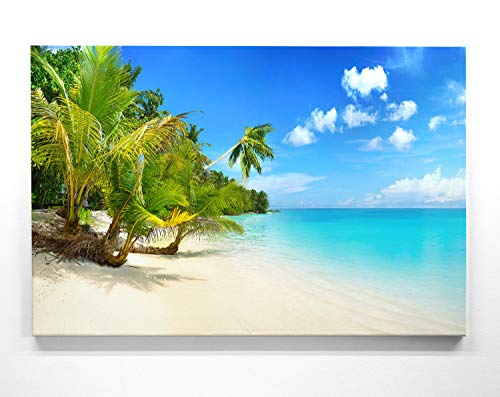 Atemberaubendes Bild Strand & Palmen Malediven - als 180x100cm große XXL Leinwand. Tolles Wandbild als Hintergrund und Deko für Wohnzimmer & Schlafzimmer. Fertig aufgespannt auf 4cm Holz-Keilrahmen Atemberaubendes Bild Strand & Palmen Malediven - als 180x100cm große XXL Leinwand. Tolles Wandbild als Hintergrund und Deko für Wohnzimmer & Schlafzimmer. Fertig aufgespannt auf 4cm Holz-Keilrahmen von BilderKing