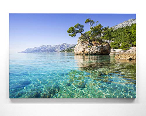 Atemberaubendes Leinwand-Bild Blaues Wasser Kroatien - als 120x80cm großes XXL Wandbild, toll als Hintergrund & Deko für Wohnzimmer & Schlafzimmer. Fertig aufgespannt auf 4cm Holz-Keilrahmen Atemberaubendes Leinwand-Bild Blaues Wasser Kroatien - als 120x80cm großes XXL Wandbild, toll als Hintergrund & Deko für Wohnzimmer & Schlafzimmer. Fertig aufgespannt auf 4cm Holz-Keilrahmen von BilderKing