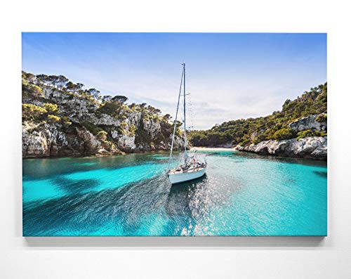 Atemberaubendes Leinwand-Bild Strand Mallorca, Menorca - als 150x100cm großes XXL Wandbild, toll als Hintergrund & Deko für Wohnzimmer & Schlafzimmer. Fertig aufgespannt auf 4cm Holz-Keilrahmen Atemberaubendes Leinwand-Bild Strand Mallorca, Menorca - als 150x100cm großes XXL Wandbild, toll als Hintergrund & Deko für Wohnzimmer & Schlafzimmer. Fertig aufgespannt auf 4cm Holz-Keilrahmen von BilderKing