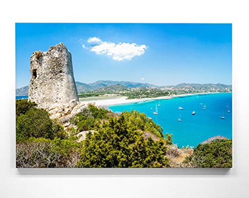 Atemberaubendes Leinwand-Bild Strand Sardinien Italien - als 100x75cm großes XXL Wandbild, toll als Hintergrund & Deko für Wohnzimmer & Schlafzimmer. Fertig aufgespannt auf 4cm Holz-Keilrahmen Atemberaubendes Leinwand-Bild Strand Sardinien Italien - als 100x75cm großes XXL Wandbild, toll als Hintergrund & Deko für Wohnzimmer & Schlafzimmer. Fertig aufgespannt auf 4cm Holz-Keilrahmen von BilderKing