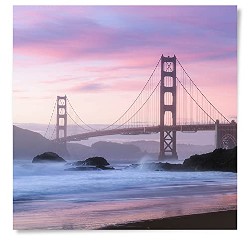 BilderKing Wandbild Golden Gate Bridge San Francisco - 50cm x 50cm Poster matt BilderKing Wandbild Golden Gate Bridge San Francisco - 50cm x 50cm Poster matt von BilderKing