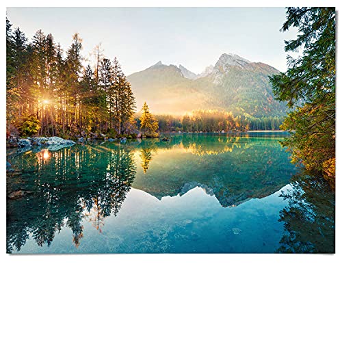 BilderKing Wandbild Wasserfall Hintersee Bayern - 100cm x 75cm Poster matt BilderKing Wandbild Wasserfall Hintersee Bayern - 100cm x 75cm Poster matt von BilderKing