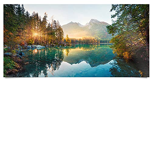 BilderKing Wandbild Wasserfall Hintersee Bayern - 120cm x 60cm Poster Glanz BilderKing Wandbild Wasserfall Hintersee Bayern - 120cm x 60cm Poster Glanz von BilderKing