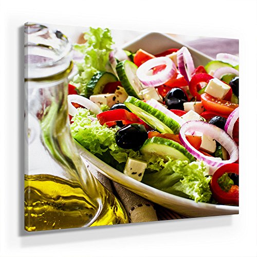 Küchen Bild F180, 1 Teil 80x80cm Leinwand auf Holzrahmen aufgespannt, FineArt Print, UV-stabil und wasserfest, Kunstdruck für Büro oder Wohnzimmer, Deko Bild, Salat Küchen Bild F180, 1 Teil 80x80cm Leinwand auf Holzrahmen aufgespannt, FineArt Print, UV-stabil und wasserfest, Kunstdruck für Büro oder Wohnzimmer, Deko Bild, Salat von BilderKing