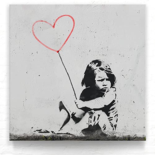 Leinwandbild Banksy Art 'No Future' - Street Art Kunstdruck Als Wand-Deko - 30x30cm Groß - Abstrakte Wandbilder für Wohnzimmer, Büro Leinwandbild Banksy Art 'No Future' - Street Art Kunstdruck Als Wand-Deko - 30x30cm Groß - Abstrakte Wandbilder für Wohnzimmer, Büro von BilderKing