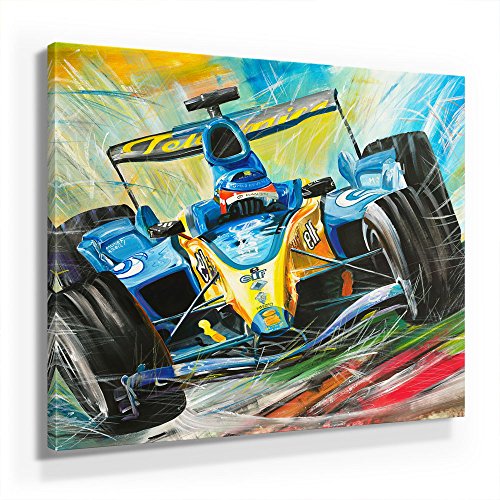 Mia Morro Kinder Formel 1 Bild A480, 1 Teil 80x80cm Leinwand auf Holzrahmen aufgespannt, FineArt Print, UV-stabil und wasserfest, Kunstdruck für Büro oder Wohnzimmer, Deko Bild Mia Morro Kinder Formel 1 Bild A480, 1 Teil 80x80cm Leinwand auf Holzrahmen aufgespannt, FineArt Print, UV-stabil und wasserfest, Kunstdruck für Büro oder Wohnzimmer, Deko Bild von BilderKing