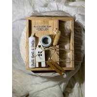 Einzug, Mitbringsel, Kleinigkeit, Richtfest, Geschenk, Einzugskerze, Home, Wohnungseinzug, New Geschenkset, Einweihnung, Party von BilderbuchEvents