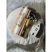 Einzug, Mitbringsel, Kleinigkeit, Richtfest, Geschenk, Einzugskerze, Home, Wohnungseinzug, New Geschenkset, Einweihnung, Party von BilderbuchEvents