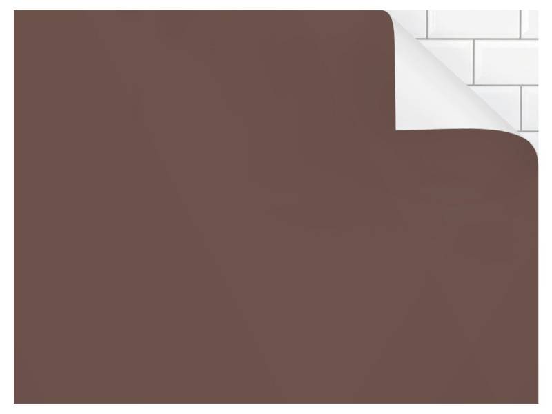 Bilderdepot24 Badrückwand braun fugenlose Wandverkleidung Bad Unifarben, (Hartfolie matt » Selbstklebend SMART 0,35 mm), wasserfestes Wandpaneel Rostbraun von Bilderdepot24