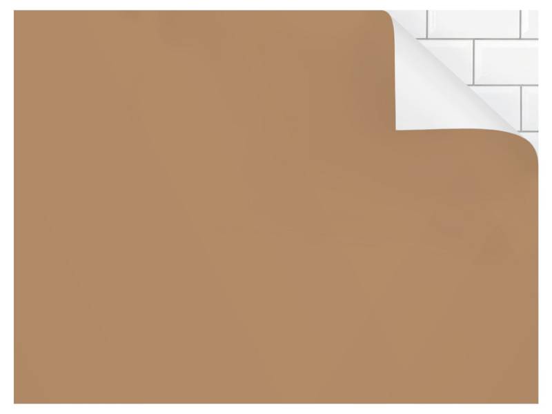 Bilderdepot24 Badrückwand braun fugenlose Wandverkleidung Bad Unifarben, (Hartfolie matt » Selbstklebend SMART 0,35 mm), wasserfestes Wandpaneel Terracotta Taupe von Bilderdepot24
