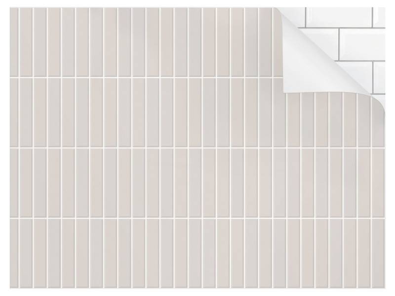 Bilderdepot24 Badrückwand grau fugenlose Wandverkleidung Bad Unifarben, (Hartfolie matt » Selbstklebend PREMIUM 0,61 mm), wasserfestes Wandpaneel Subway Fliesen Hellgrau von Bilderdepot24