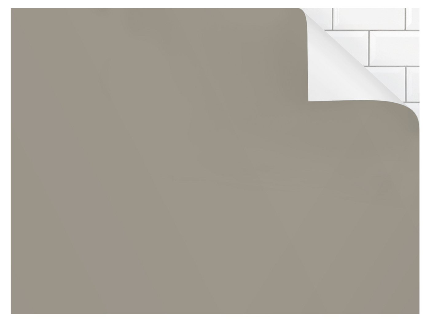 Bilderdepot24 Badrückwand grün fugenlose Wandverkleidung Bad Unifarben, (Hartfolie matt » Selbstklebend PREMIUM 0,61 mm), wasserfestes Wandpaneel Grey Pumpkin von Bilderdepot24