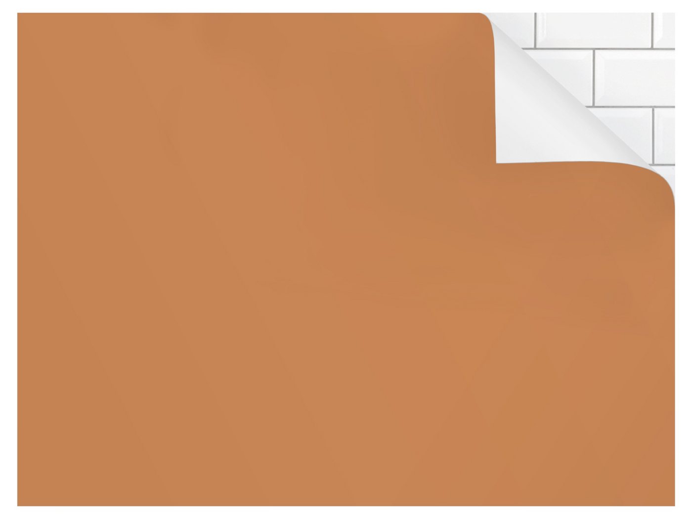 Bilderdepot24 Badrückwand orange fugenlose Wandverkleidung Bad Unifarben, (Hartfolie matt » Selbstklebend SMART 0,35 mm), wasserfestes Wandpaneel Apricot von Bilderdepot24