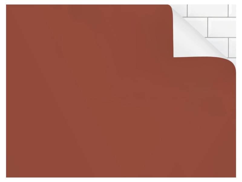 Bilderdepot24 Badrückwand rot fugenlose Wandverkleidung Bad Unifarben, (Hartfolie matt » Selbstklebend PREMIUM 0,61 mm), wasserfestes Wandpaneel Terracotta von Bilderdepot24